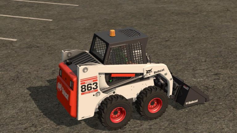 Bobcat 863 Turbo With Bobcat Shovel V1100 Mod Farming Simulator