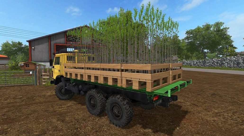 Kamaz Trailer Flat Autoload V Mod Farming Simulator Mod