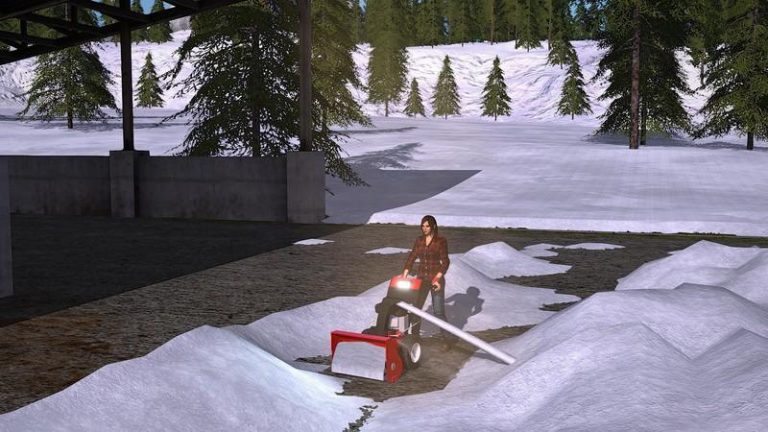 Snow blower MTD SMART ME61 v1.0 MOD - Farming Simulator 2019 / 19 mod