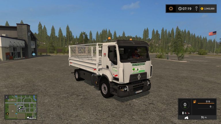 Renault D Paysagiste V Mod Farming Simulator Mod