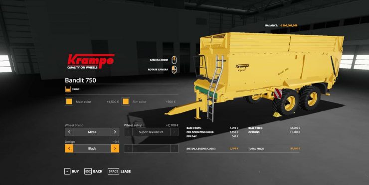 Krampe Bandit 750 V1001 Mod Farming Simulator 2022 19 Mod 3521