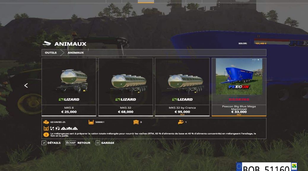 Peecon Big Mixer Wagon V10 Mod Farming Simulator 2022 19 Mod 2276