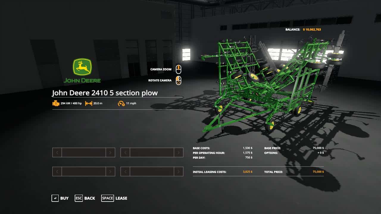 John Deere 2410 5 Section Plow V10 Mod Farming Simulator 2022 19 Mod 7994