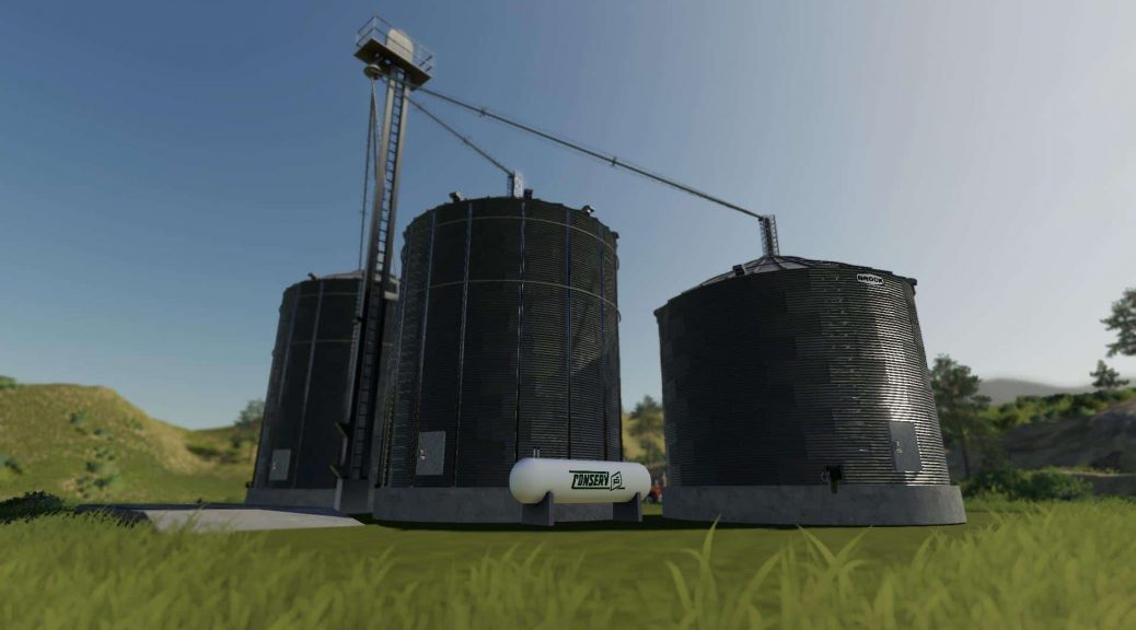 US grain silo complex with dryer v1.1 MOD - Farming Simulator 2022 / 19 mod