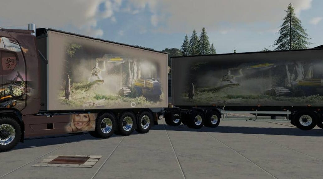 Scaina Woodchips And Trailer V1 1 For Ls19 Farming Si 9819