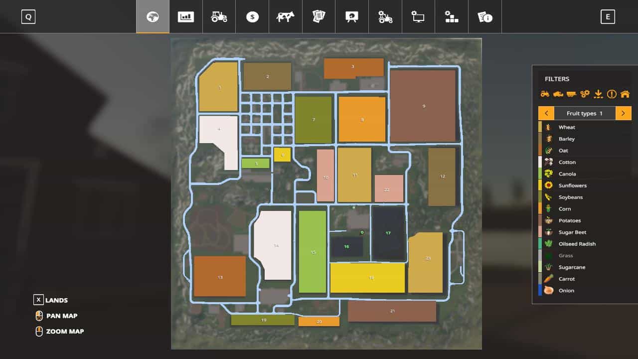 farming simulator 22 flat map mod