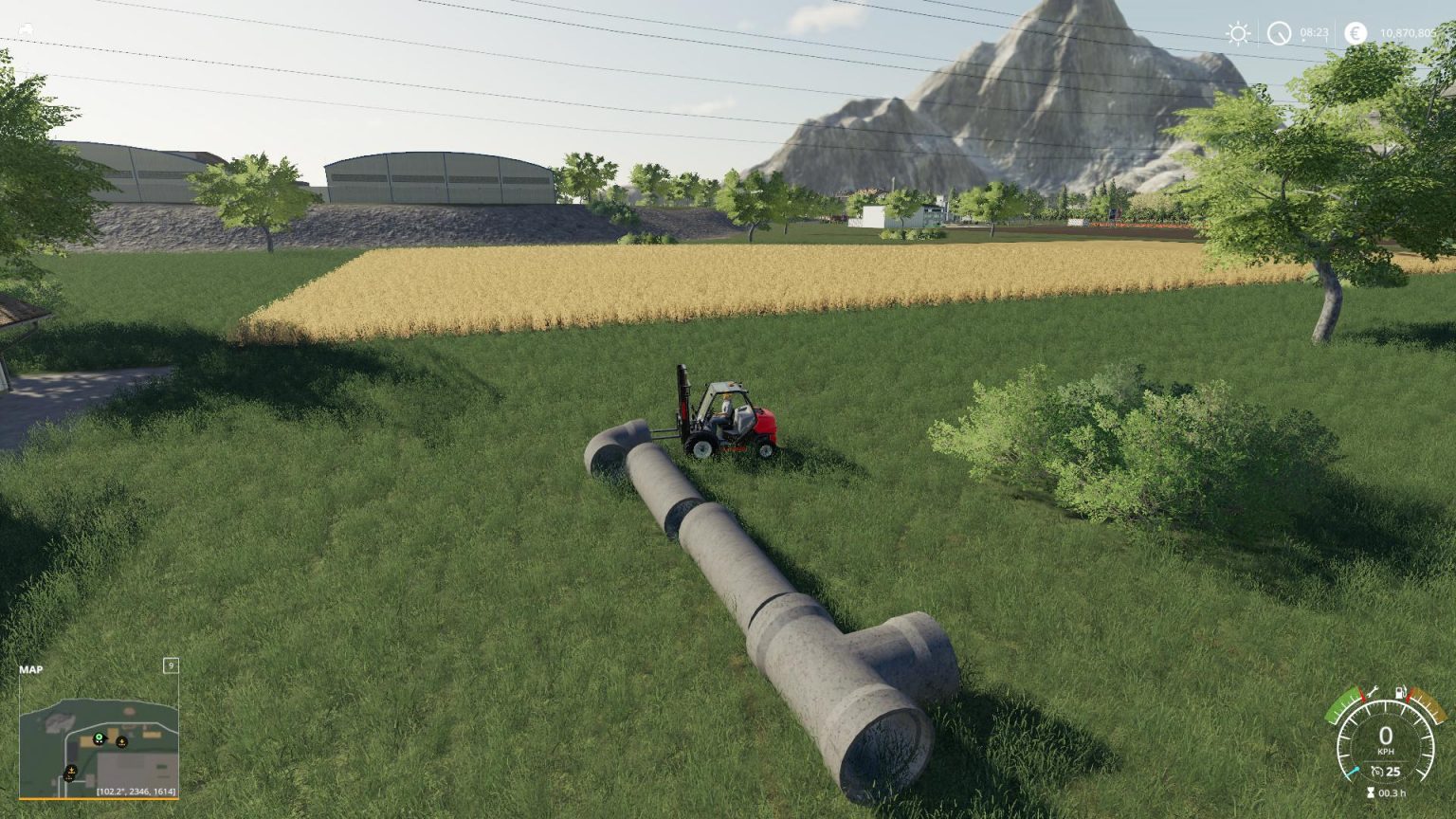 Dynamic Concrete Pipes Pack v1.0 Mod - Farming Simulator 2022 / 19 mod