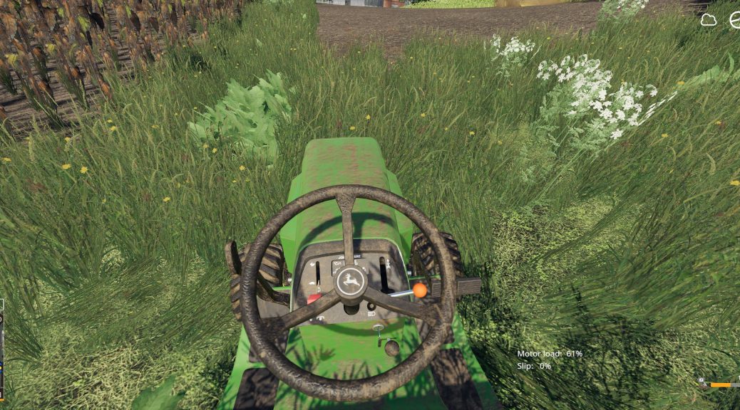 John Deere 332 Lawn Tractor with Lawn Mower and Garden v2.0 Mod