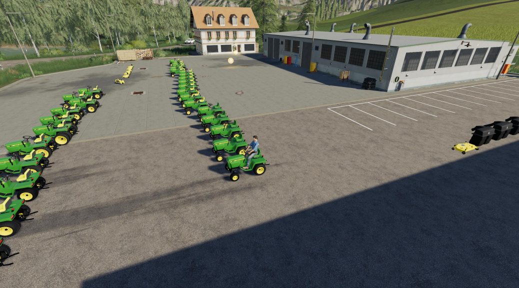 John Deere 332 Lawn Tractor With Lawn Mower And Garden V20 Mod Farming Simulator 2022 19 Mod 9575