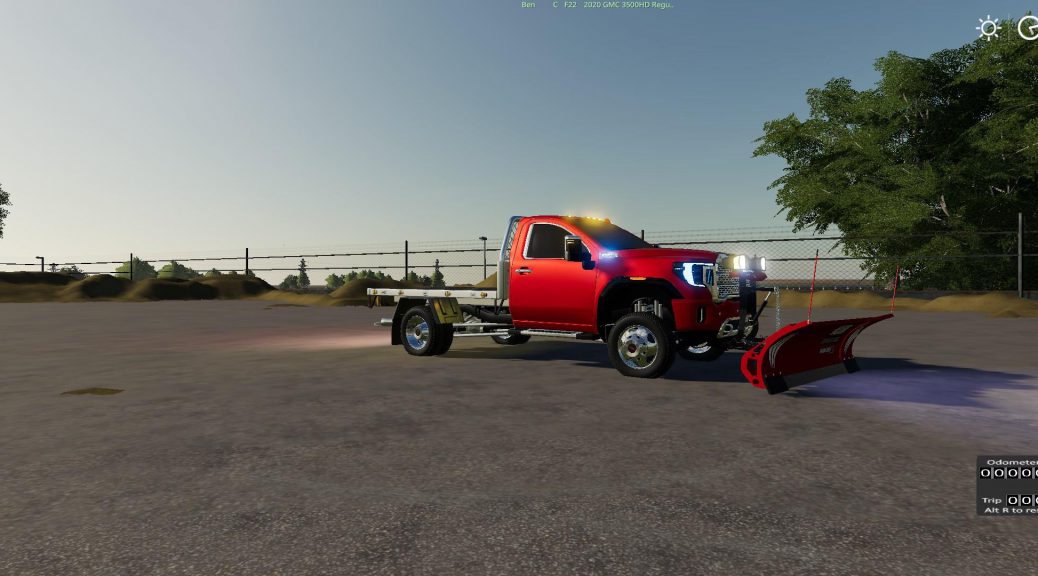 2020 Gmc 3500hd Flatbed V1.0 Fs 19 - Farming Simulator 2022   19 Mod