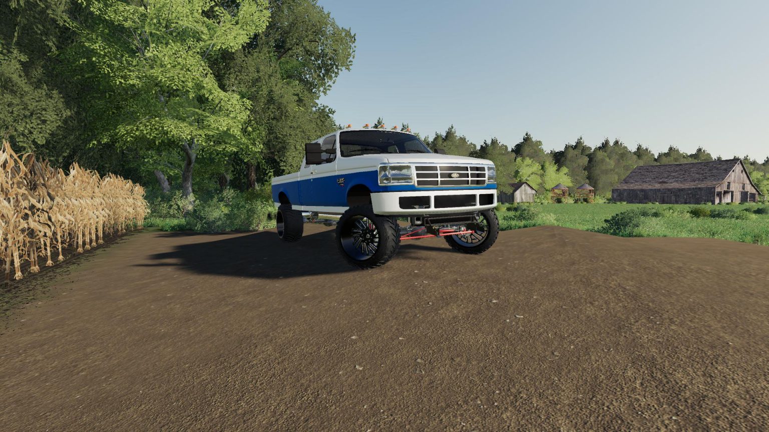 Chuckles 1993 Ford F350 v1.1 Car - Farming Simulator 2019 / 19 mod