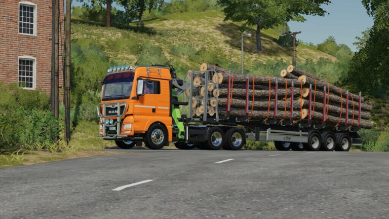 Man Tgx Forest Semitrailer Pack V Fs Farming Simulator Mod