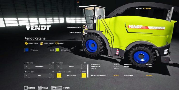 Fendt Katana V25 Combine Farming Simulator 2022 19 Mod 3751