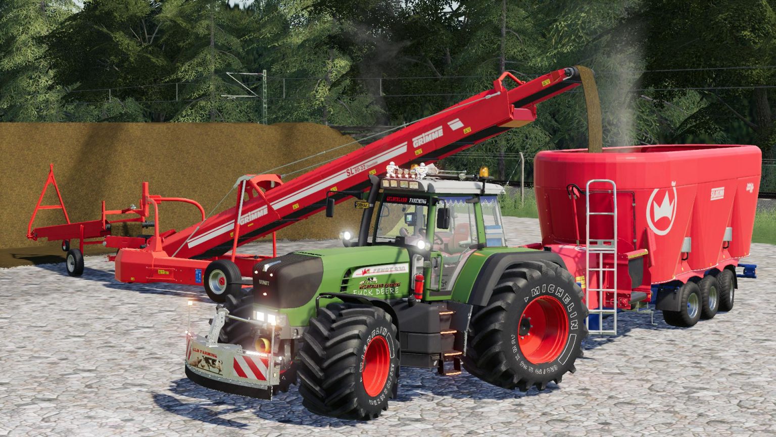 Fendt 900 Tms Vario Gld Team Met Rook V10 Mod Farming Simulator 2022 19 Mod 4973