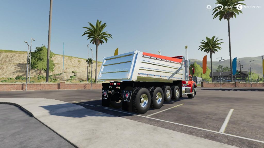 WesternStar49x dump truck v1.0.0.2 Mod - Farming Simulator 2019 / 19 mod