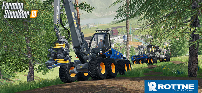 Fs19 Rottne Dlc Bringing The Big Machines To The Forest Farming Simulator 2022 19 Mod 4606