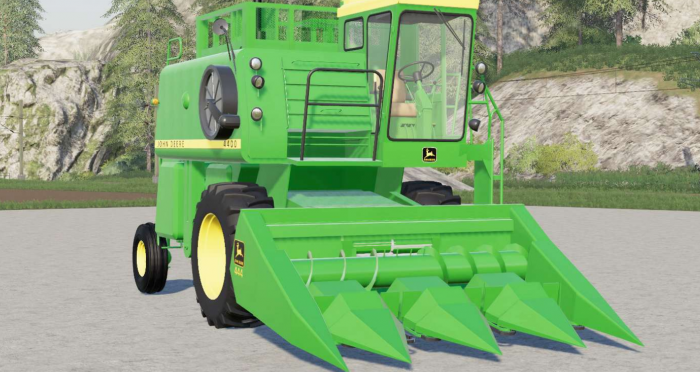John Deere 4400 With Cutters Combine Farming Simulator 2022 19 Mod 1207