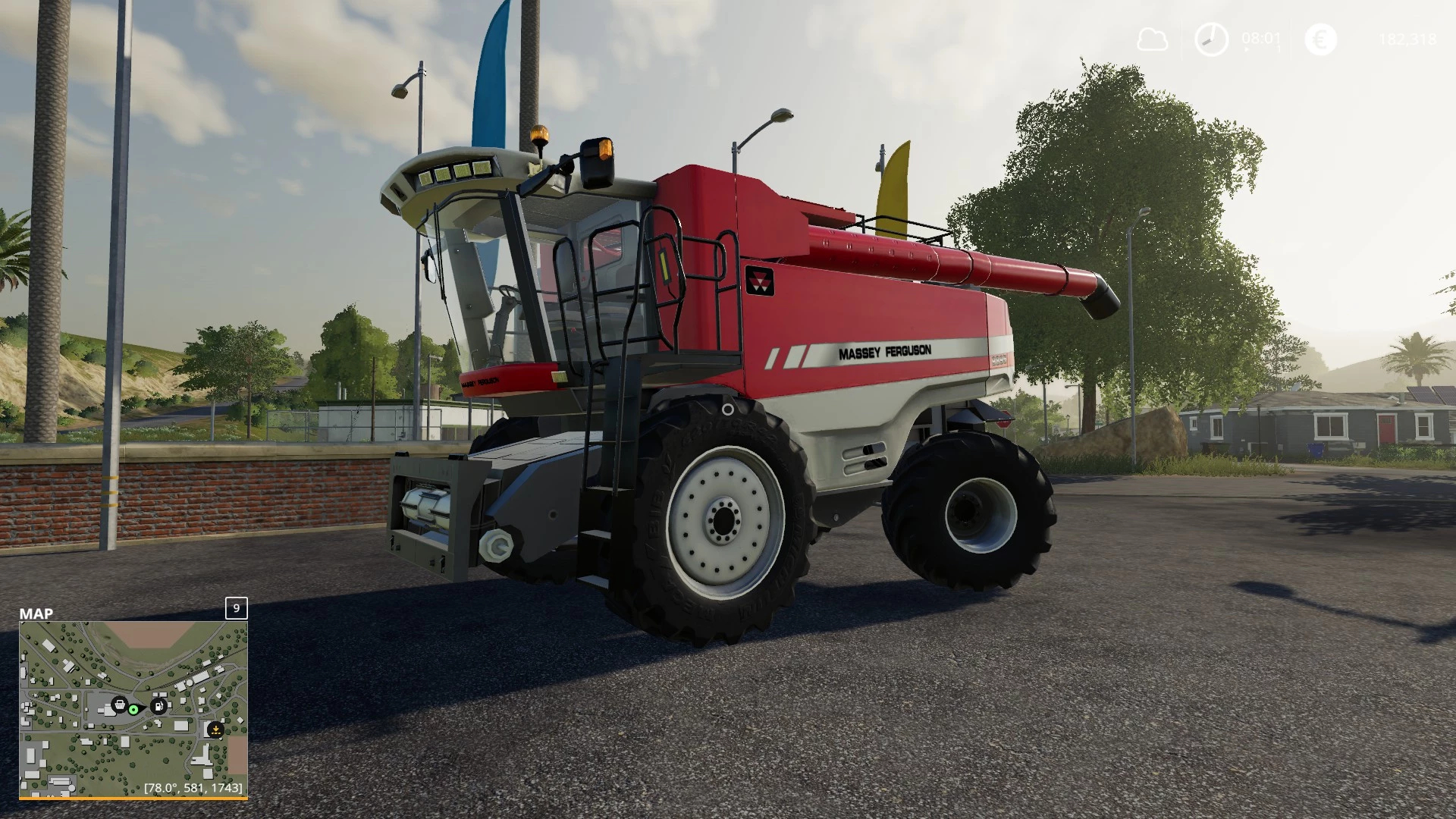Mf9895 Combine V10 Combine Farming Simulator 2022 19 Mod