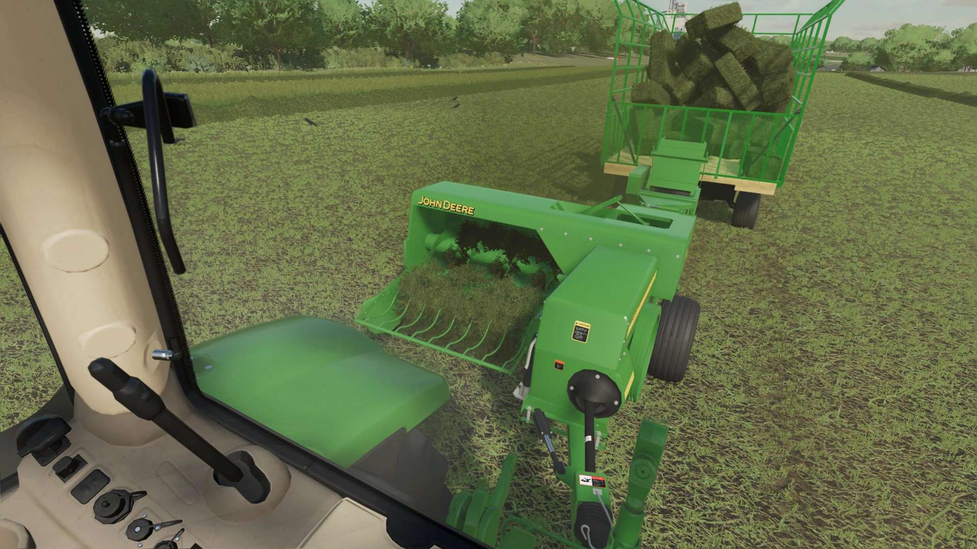 John Deere 348 Square Baler V1000 For Fs22 Farming Simulator 2022
