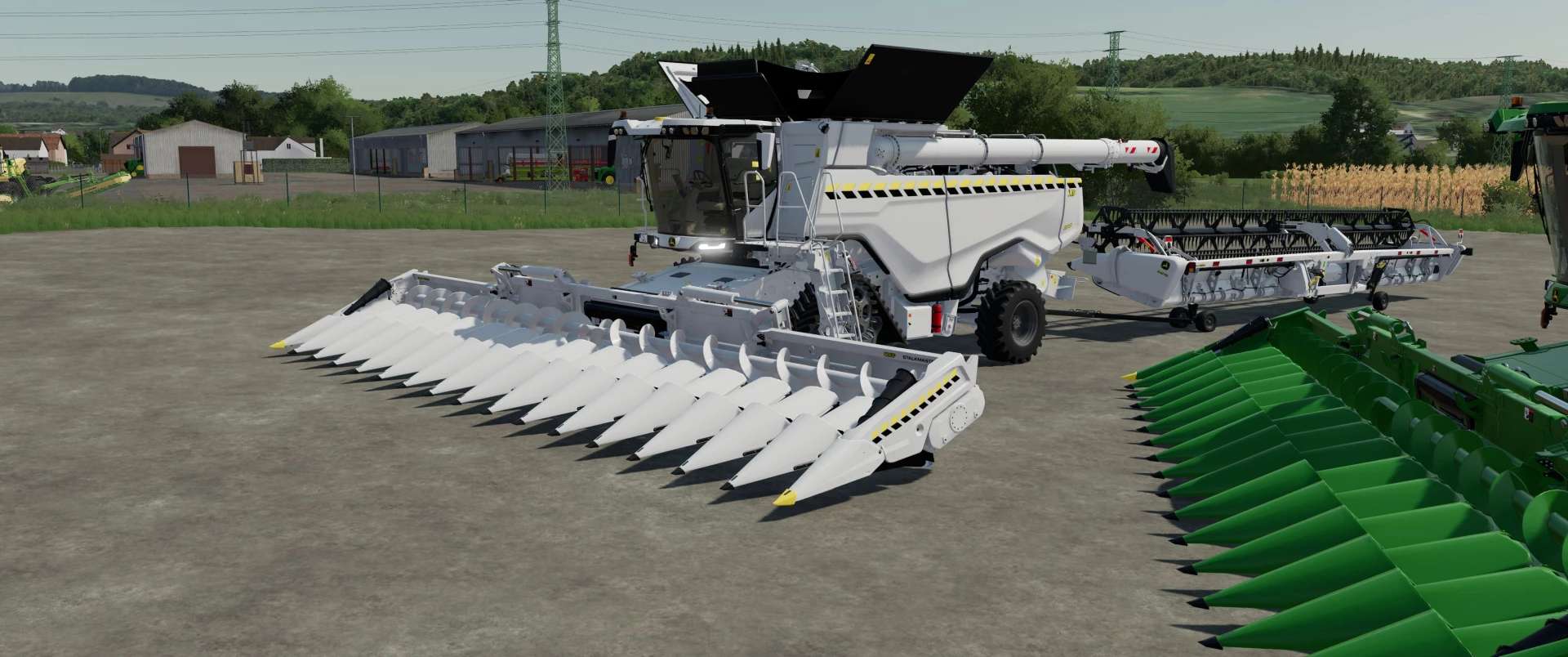 John Deere X9 White v1.0.0.0 Mod Farming Simulator 2022 / 19 mod