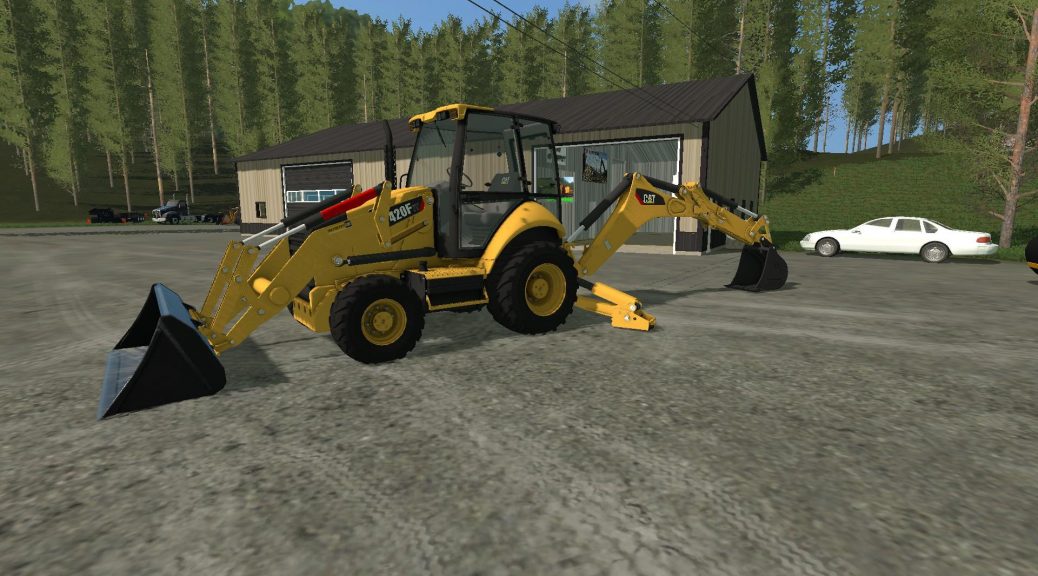 Caterpillar 420F Backhoe v1.0 MOD - Farming Simulator 2022 / 19 mod