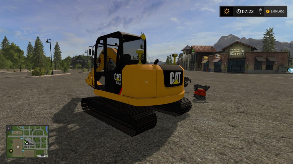 Cat 307 Pack v1.0 mod - Farming Simulator 2022 / 19 mod