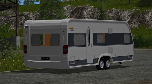 Hobby caravan Prestige 650 V 1.0 MOD - Farming Simulator 2022 / 19 mod