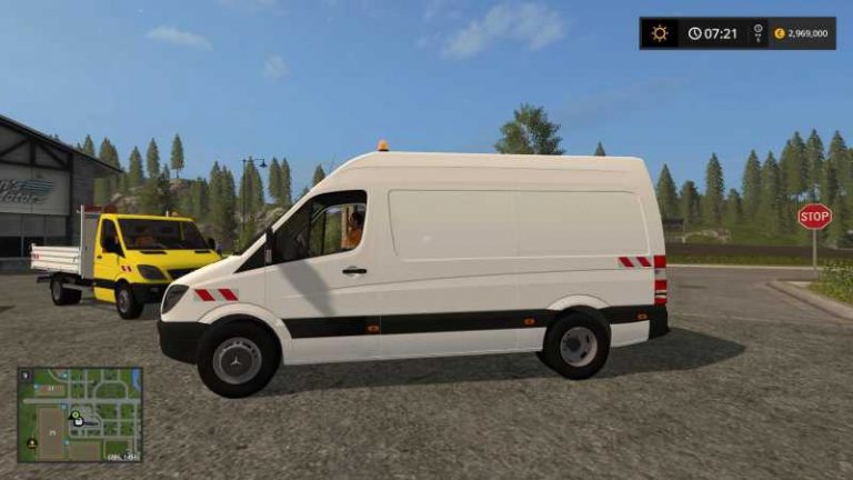 MERCEDES SPRINTER V1.1 MOD - Farming Simulator 2022 / 19 mod