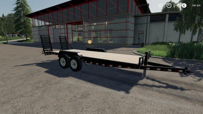 Skidsteer Trailer v1.1 MOD - Farming Simulator 2022 / 19 mod