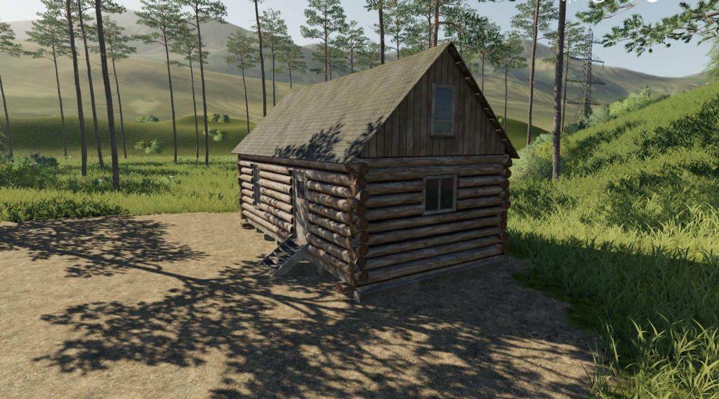 Placeable Log Cabin with sleep trigger v1.0 MOD - Farming Simulator ...