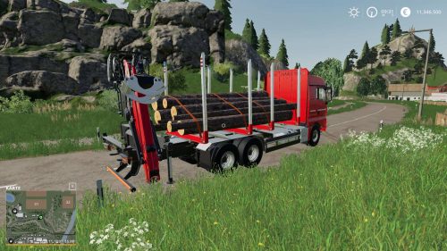 MAN Forst LKW with Autoload Wood v3.0 MOD - Farming Simulator 2022 / 19 mod