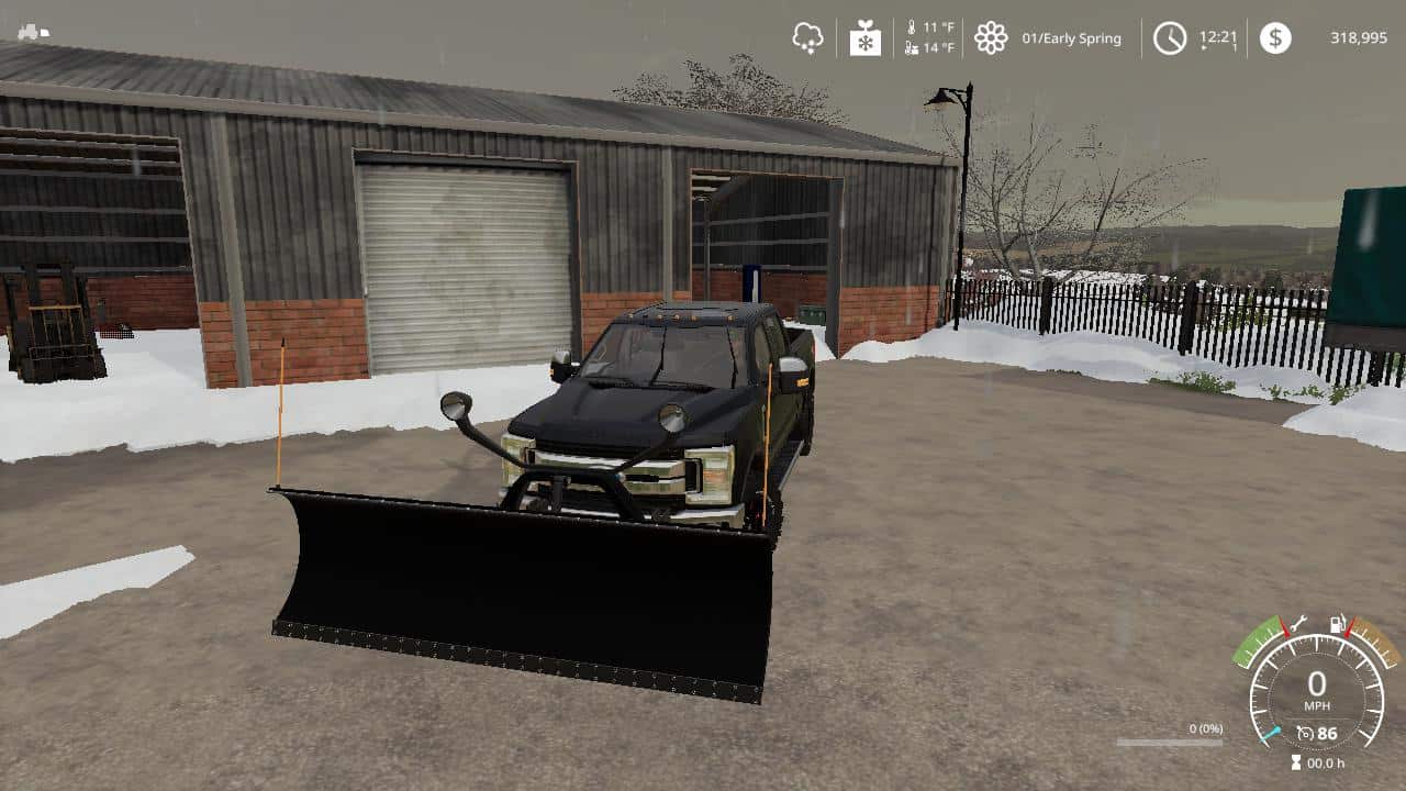 Ford f250 snow plow v1.0 MOD - Farming Simulator 2022 / 19 mod