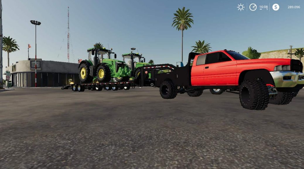 DODGE RAM 2500 FLATBED v1.1 MOD - Farming Simulator 2022 / 19 mod