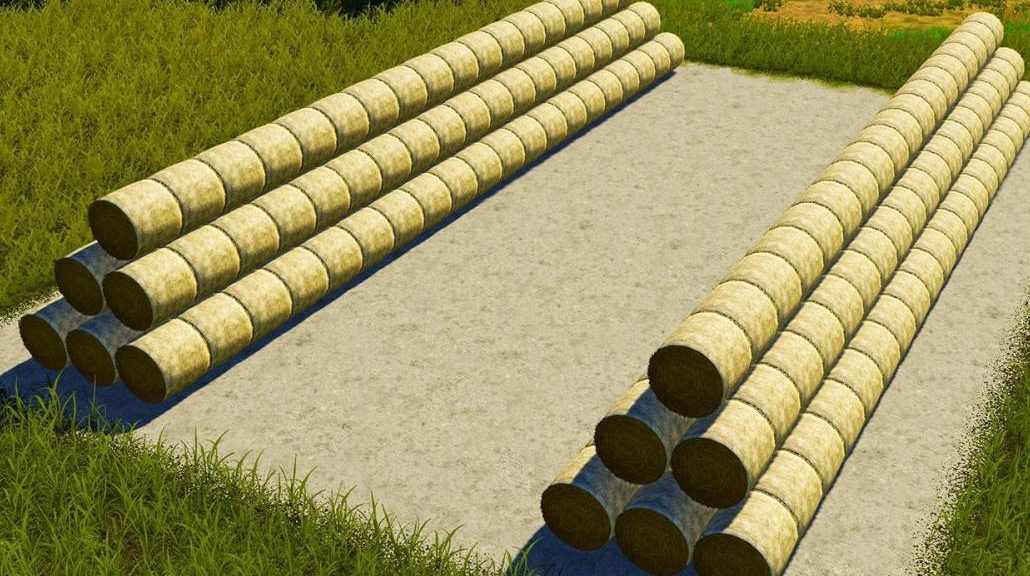 Round Bale Bunker Silo V1.0 FS 19 - Farming Simulator 2022 / 19 mod