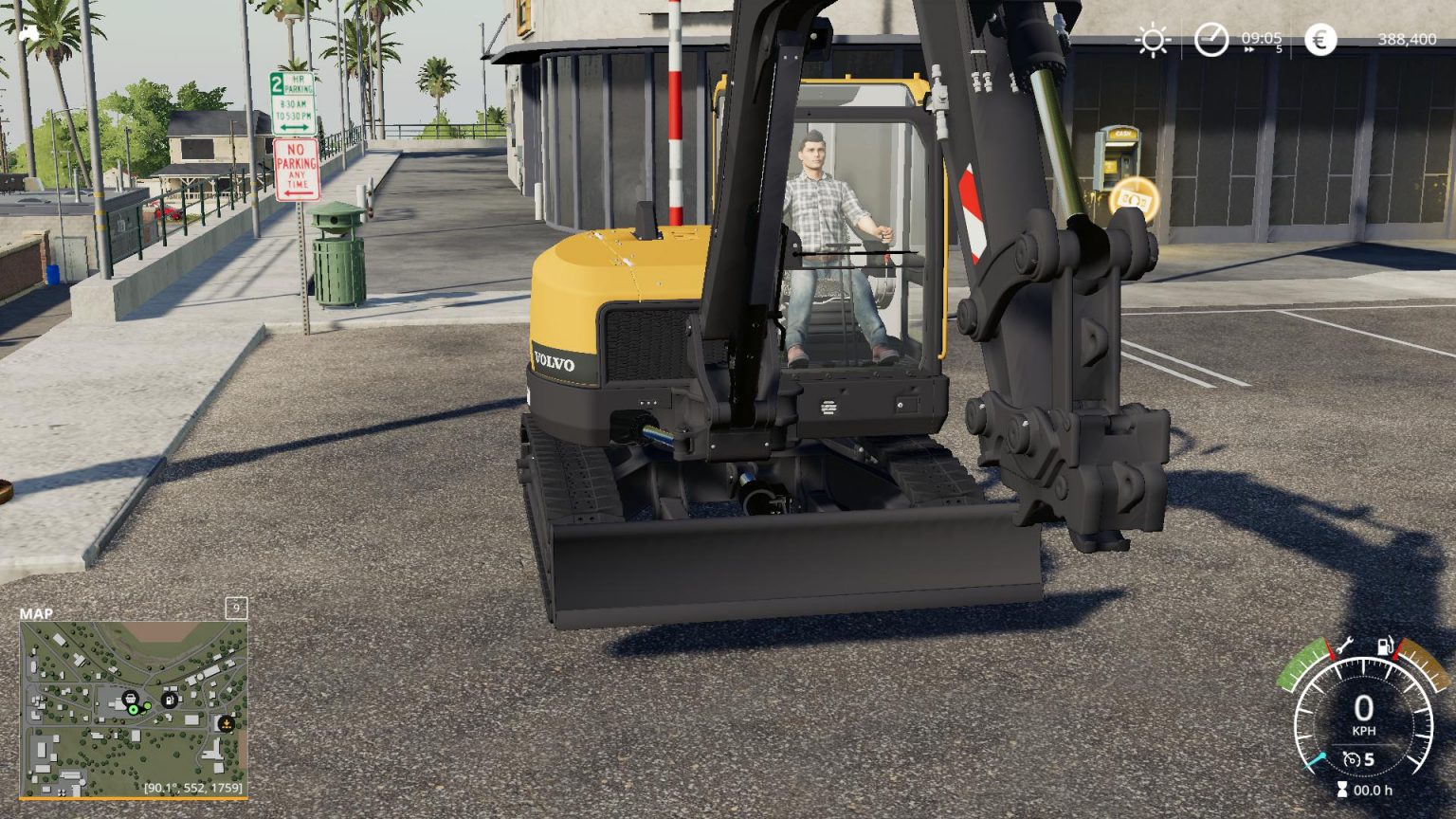 Volvo ECR88D v1.0 Mod - Farming Simulator 2022 / 19 mod