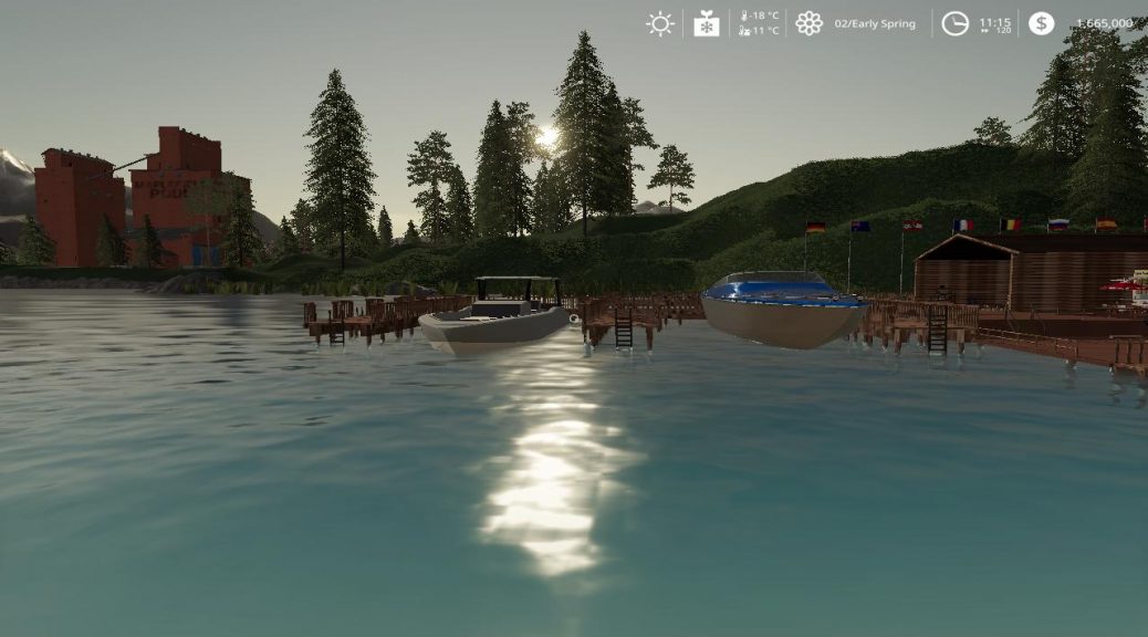 Goldcrest valley marina (boat compatible) v2.0 Mod - Farming Simulator ...