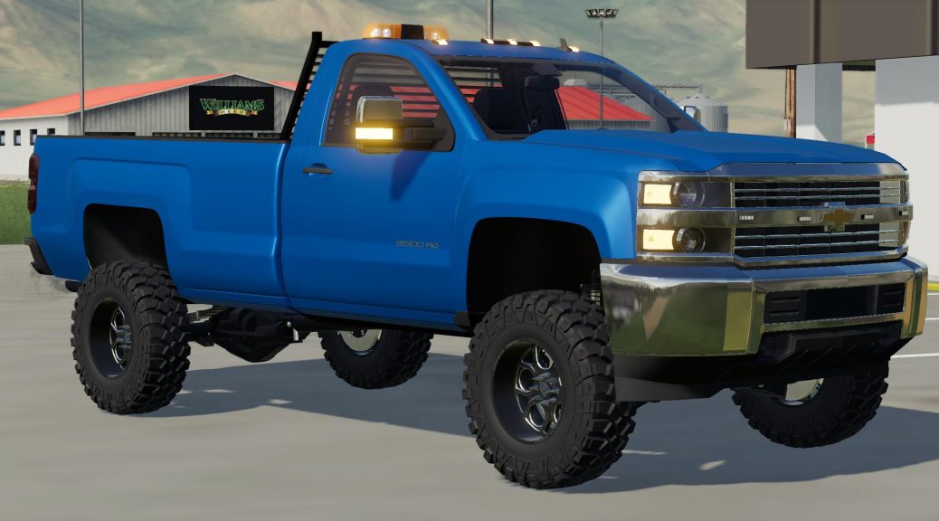 Lifted 2017 Chevy Silverado 2500 v1.0 Car - Farming Simulator 2022 / 19 mod