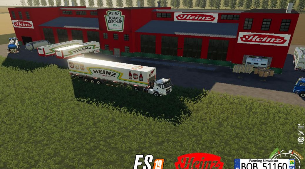 Trailer TOMATO HEINZ v1.0 FS 19 - Farming Simulator 2022 / 19 mod