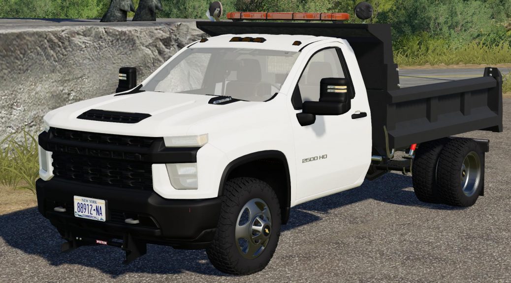 2020 Chevy 3500HD Single Cab Dump Truck v1.0 FS 19 - Farming Simulator ...