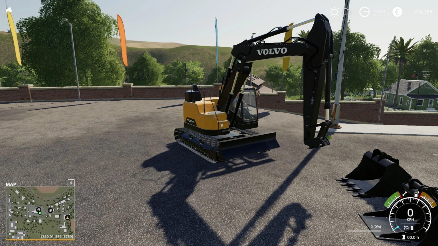 Volvo ECR145 v1.0 Mod - Farming Simulator 2022 / 19 mod