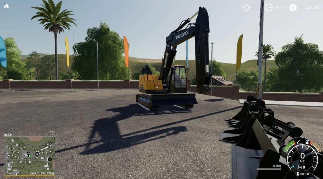 Volvo ECR145 v1.0 Mod - Farming Simulator 2022 / 19 mod