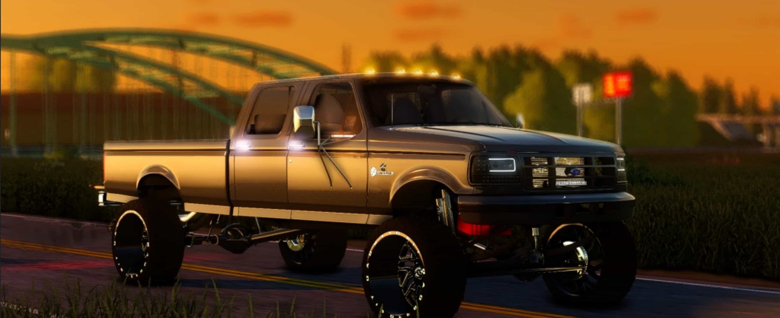 1997 Ford F-350 Custom FS 19 - Farming Simulator 2022 / 19 mod