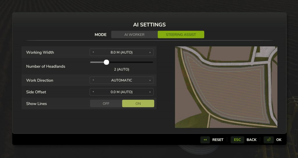 Using Ai Helpers or GPS (Assisted Steering) in Farming Simulator 25 